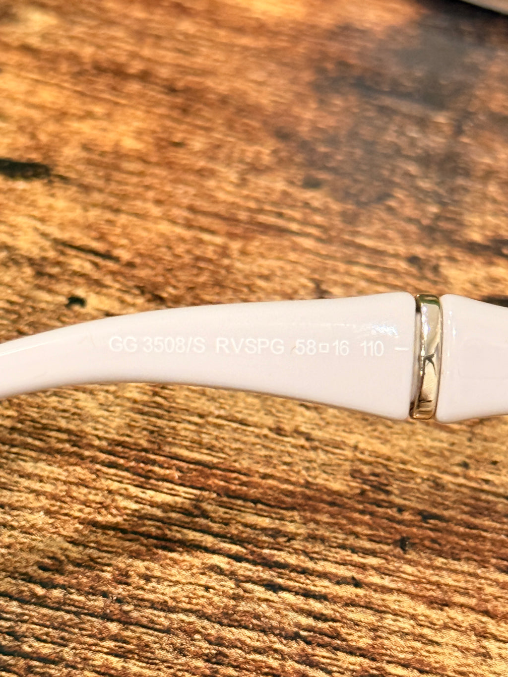 Gucci GG 3508/S White Sunglasses