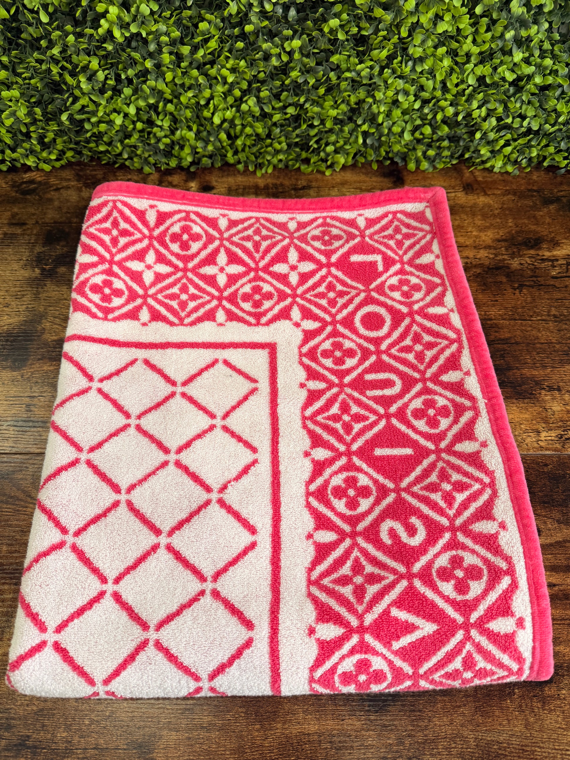 Louis Vuitton Flower Tile Beach Towel
