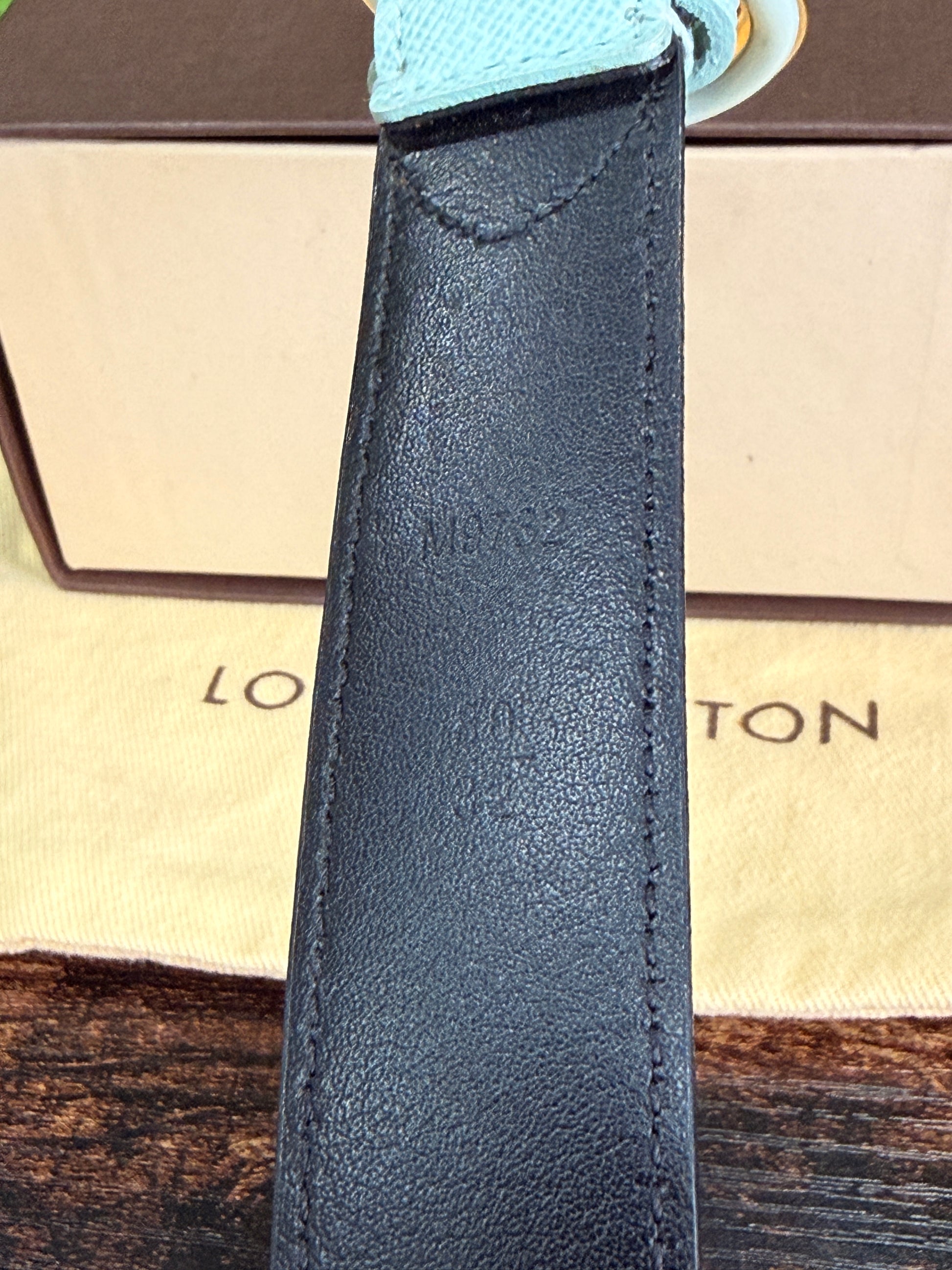 Louis Vuitton Black Monogram Multicolor Belt 80/32