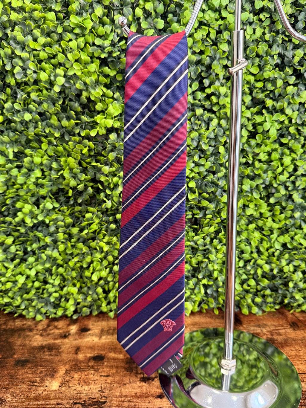 Versace Red/Blue Stripes Tie