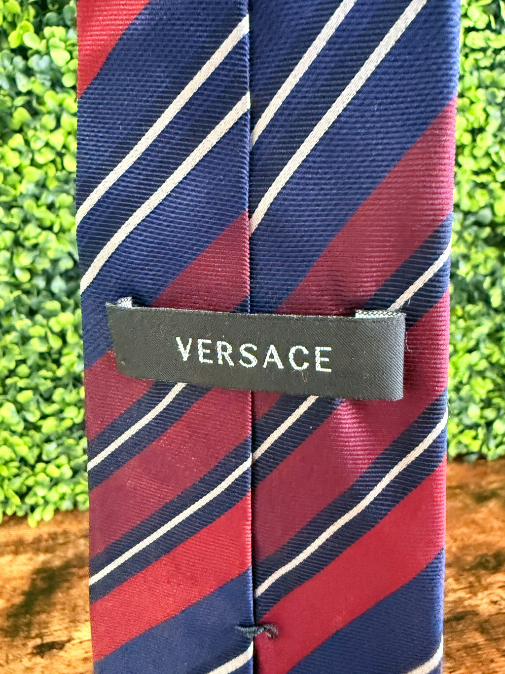 Versace Red/Blue Stripes Tie