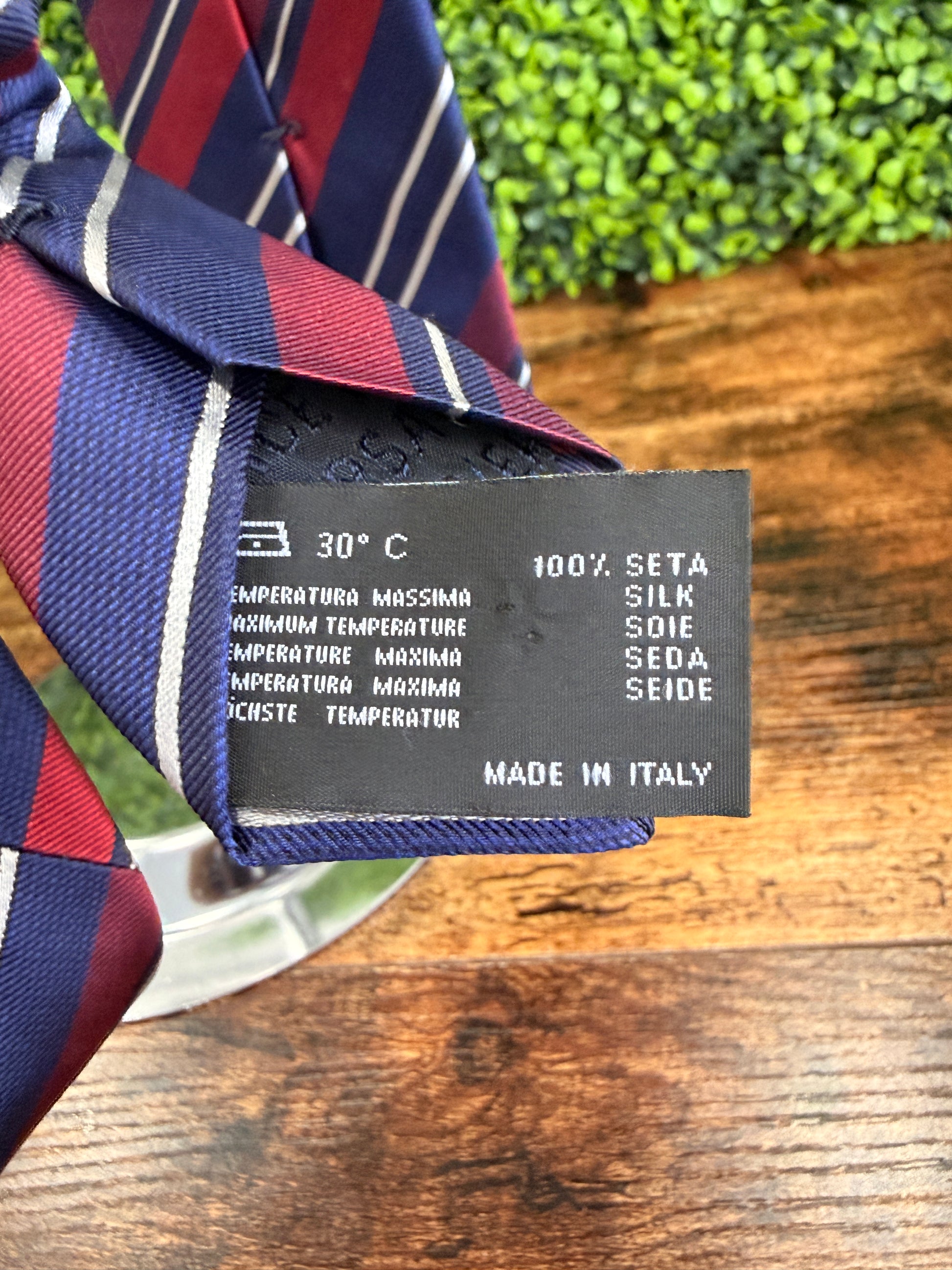 Versace Red/Blue Stripes Tie