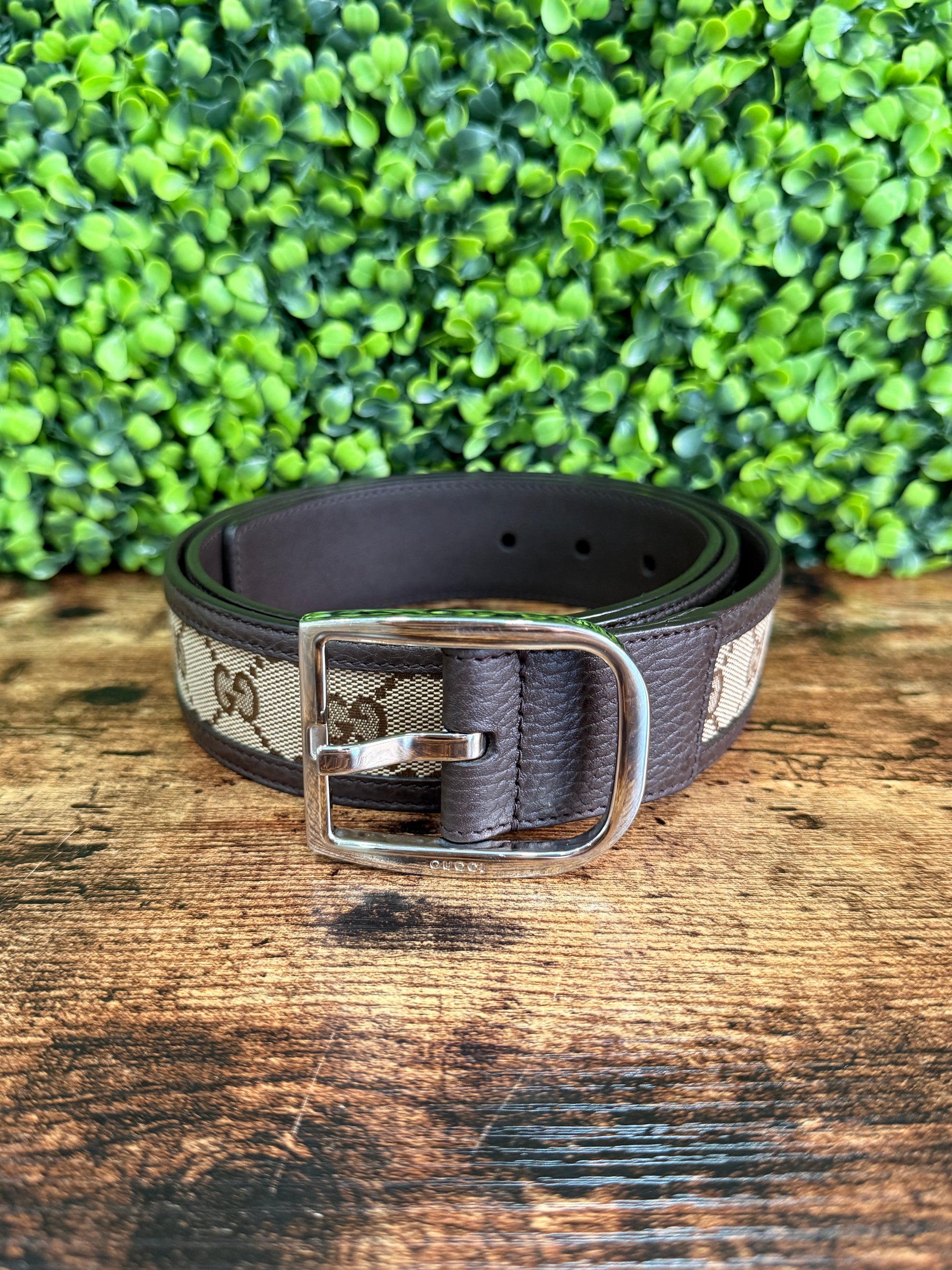 Gucci Guccissima Canvas Belt 105 - 42