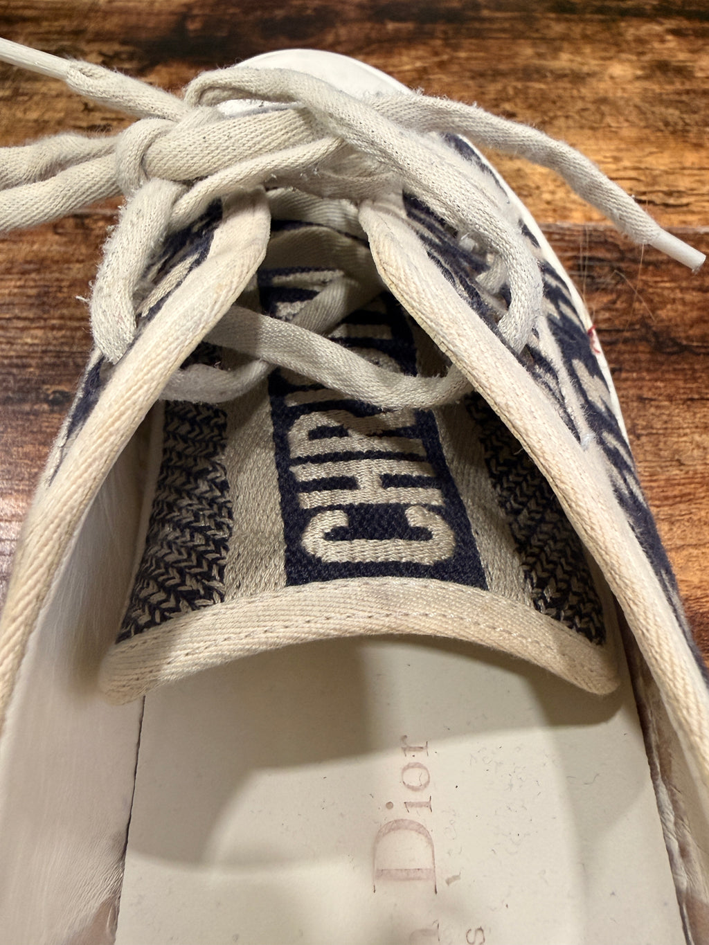 Dior Walk'n'Dior Navy Blue Low Top Sneaker