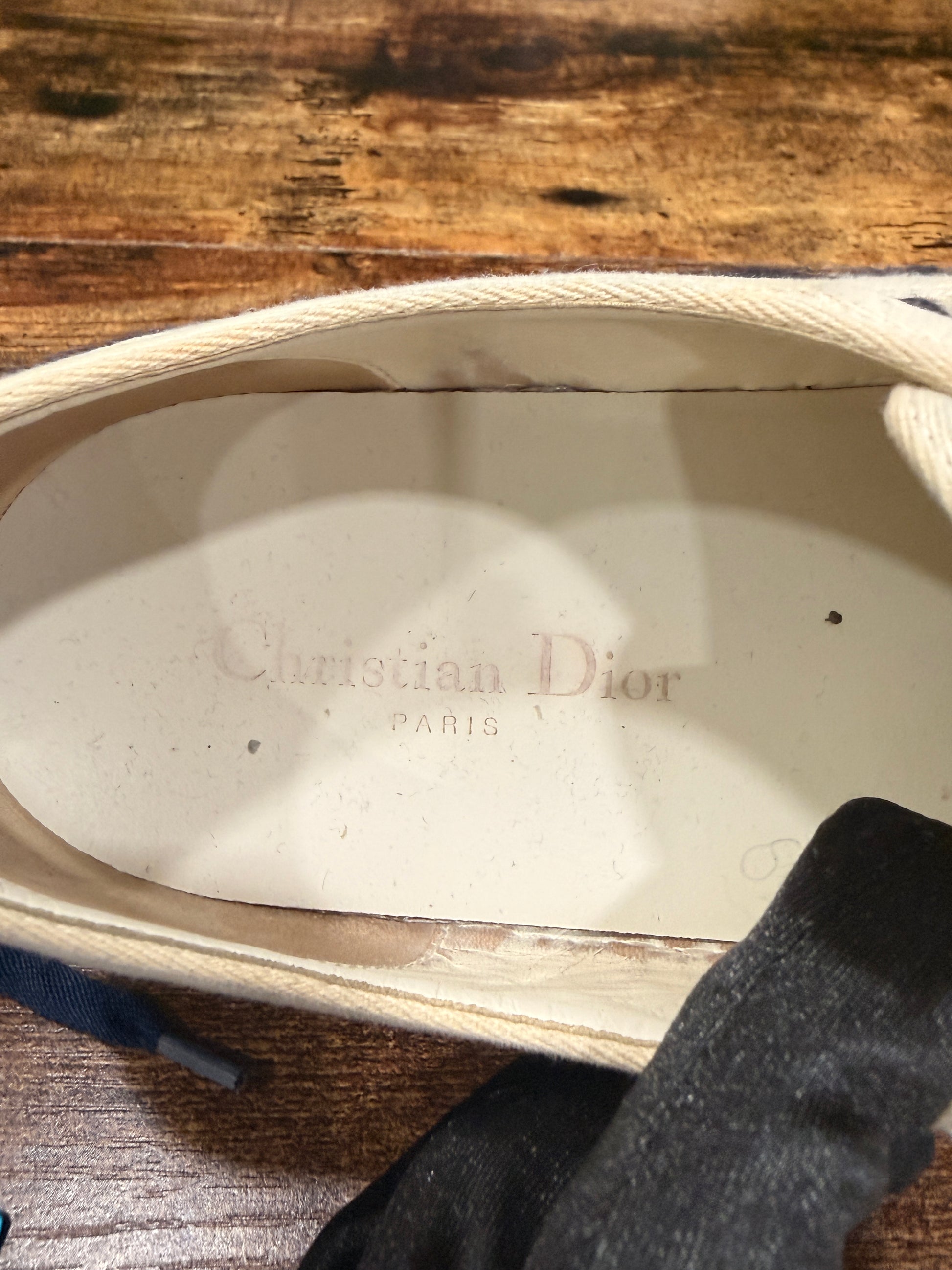 Dior Walk'n'Dior Navy Blue Low Top Sneaker