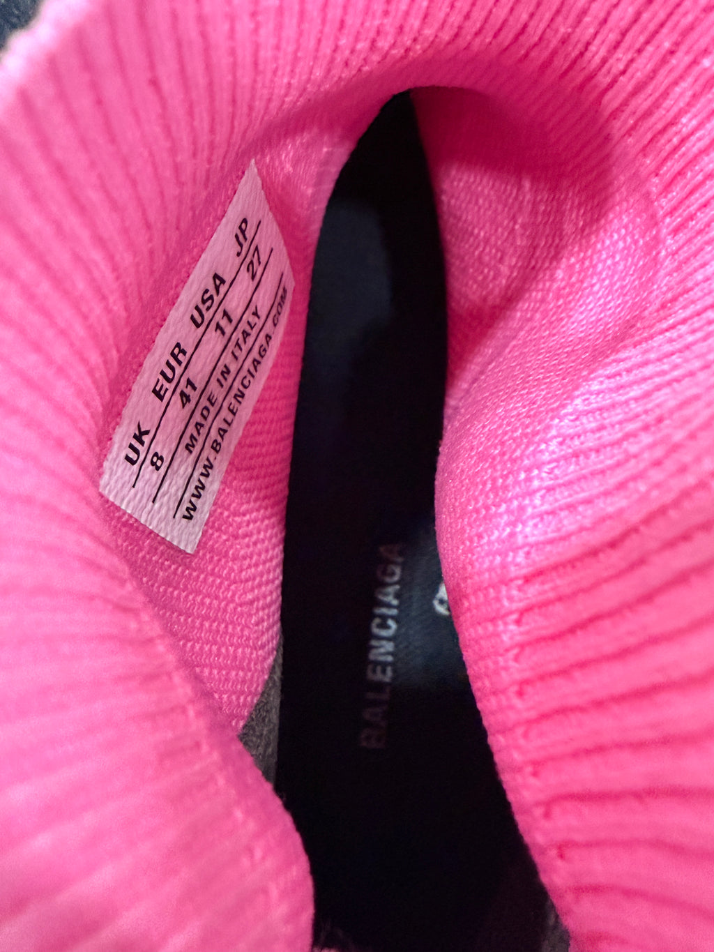 Balenciaga Pink Speed Trainer Sneakers