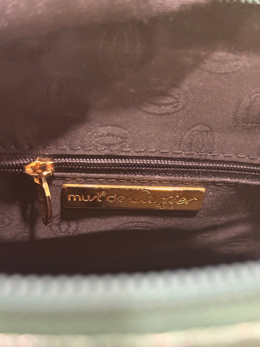 Cartier Green Must de Cartier Handbag