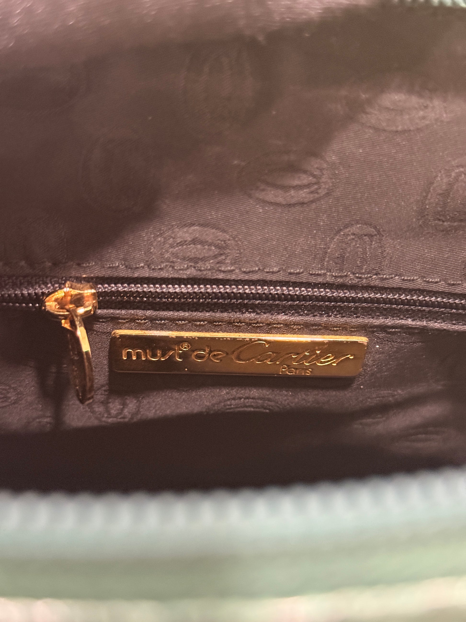 Cartier Green Must de Cartier Handbag