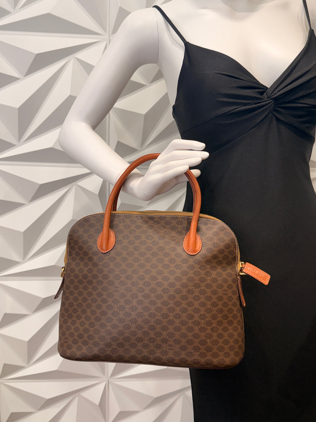 Celine Brown Macadam Handbag