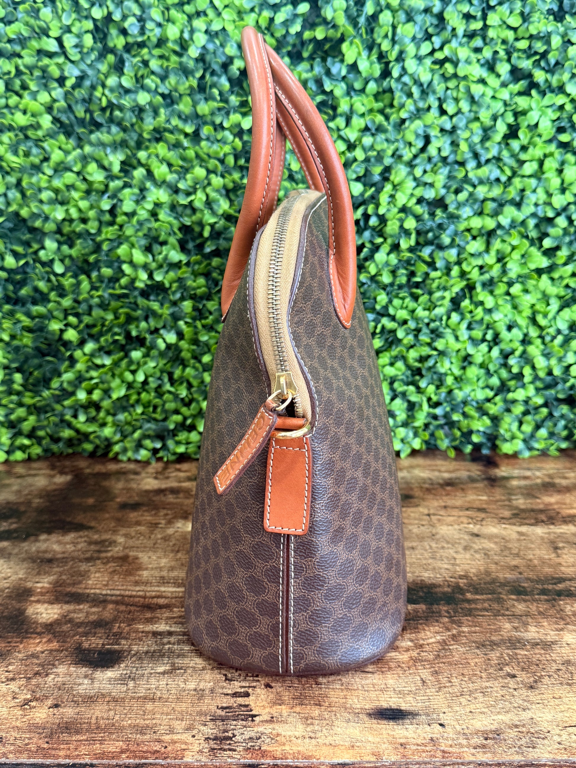Celine Brown Macadam Handbag