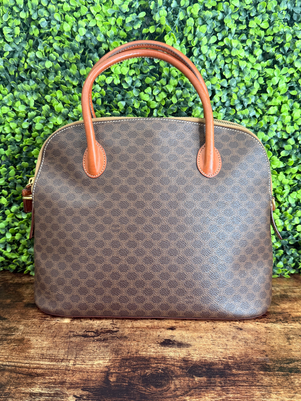 Celine Brown Macadam Handbag
