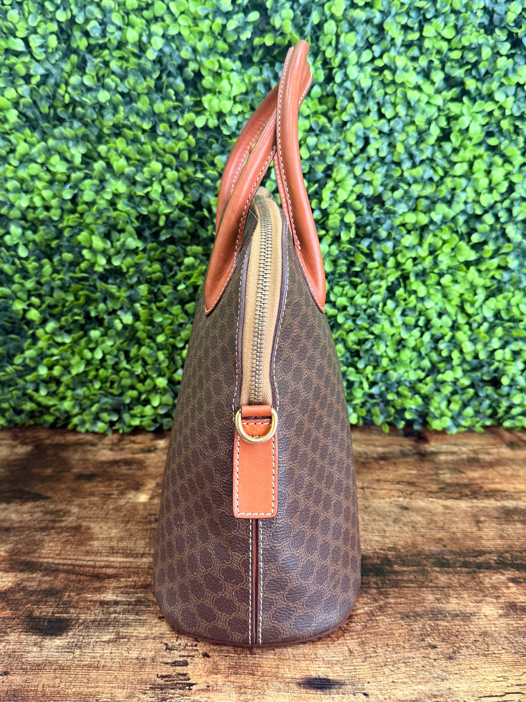 Celine Brown Macadam Handbag