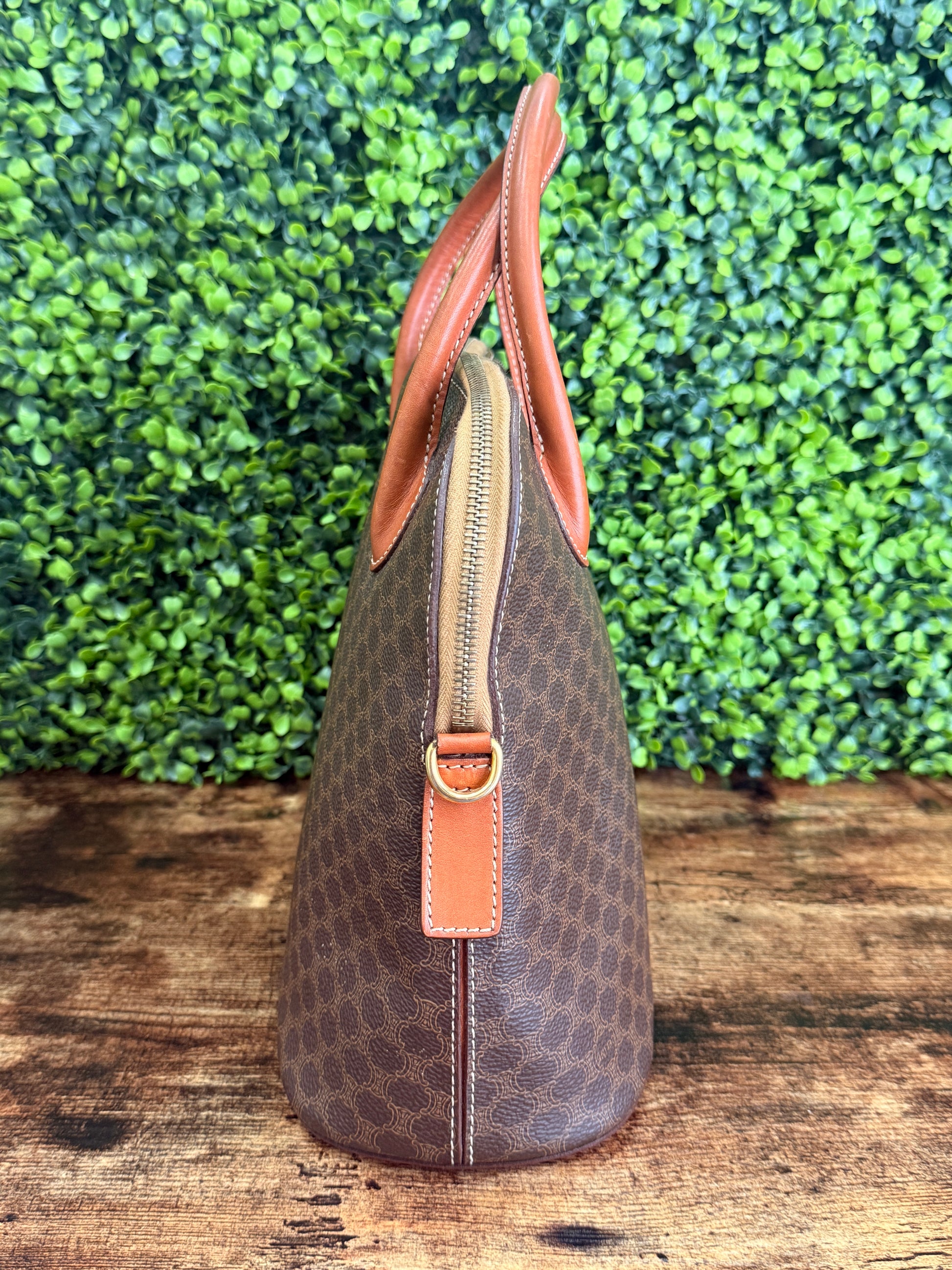 Celine Brown Macadam Handbag
