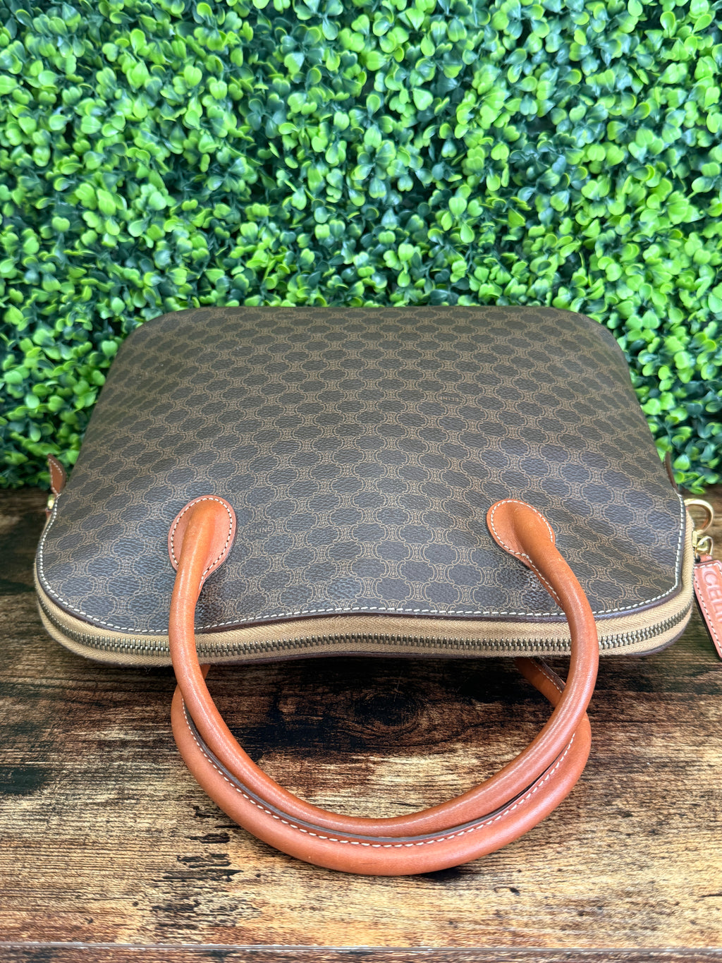 Celine Brown Macadam Handbag