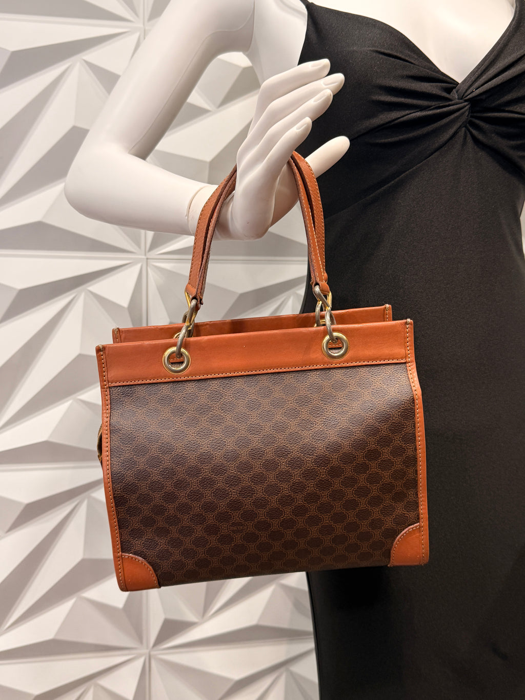 Celine Macadam Vintage Tote Bag