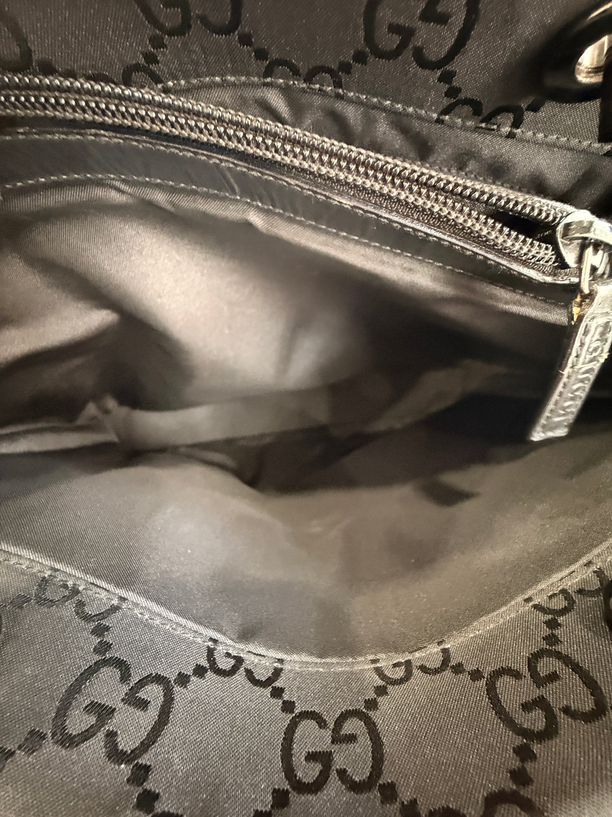 Gucci GG Canvas Bamboo Tote Bag