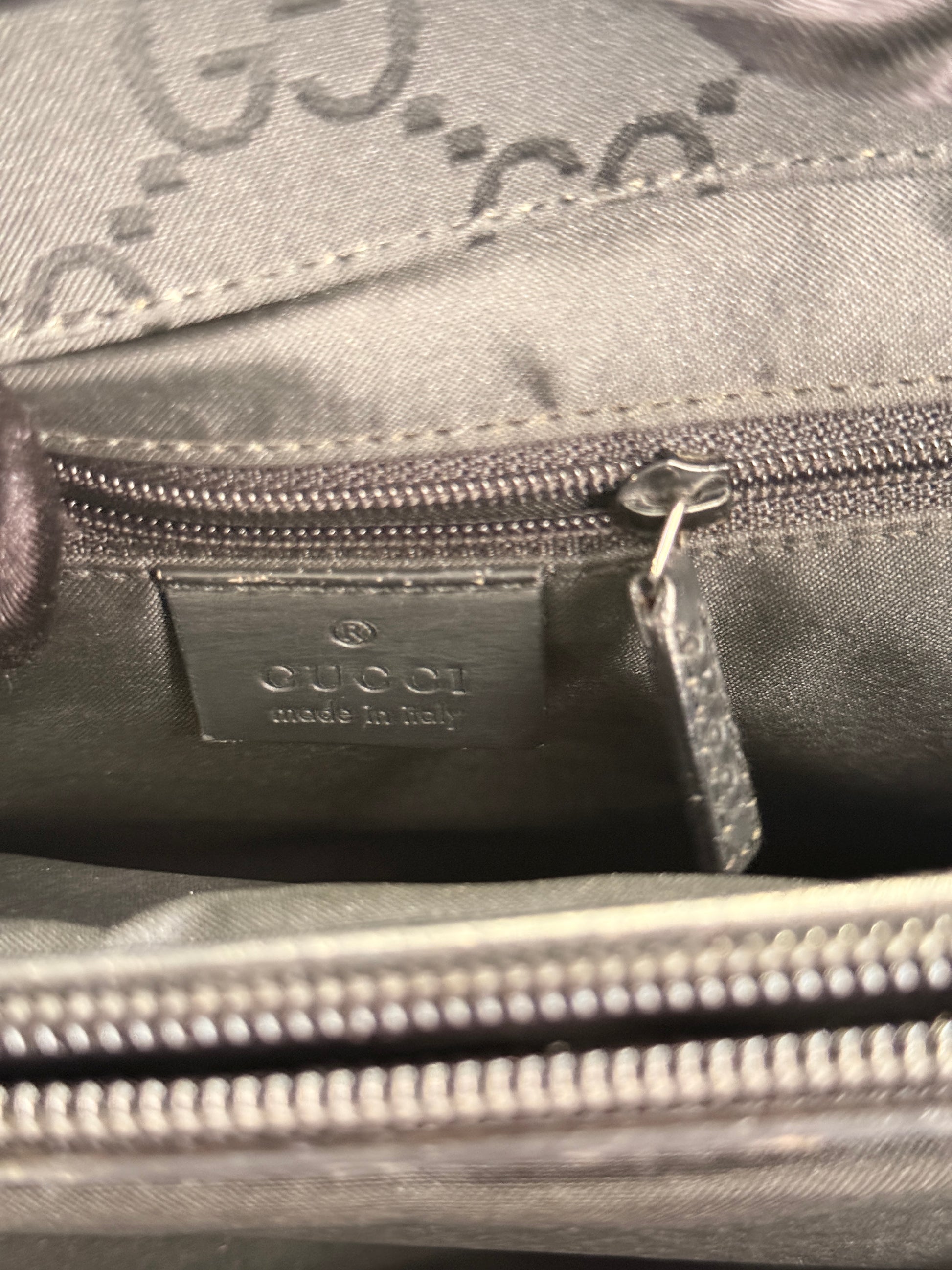 Gucci GG Canvas Bamboo Tote Bag