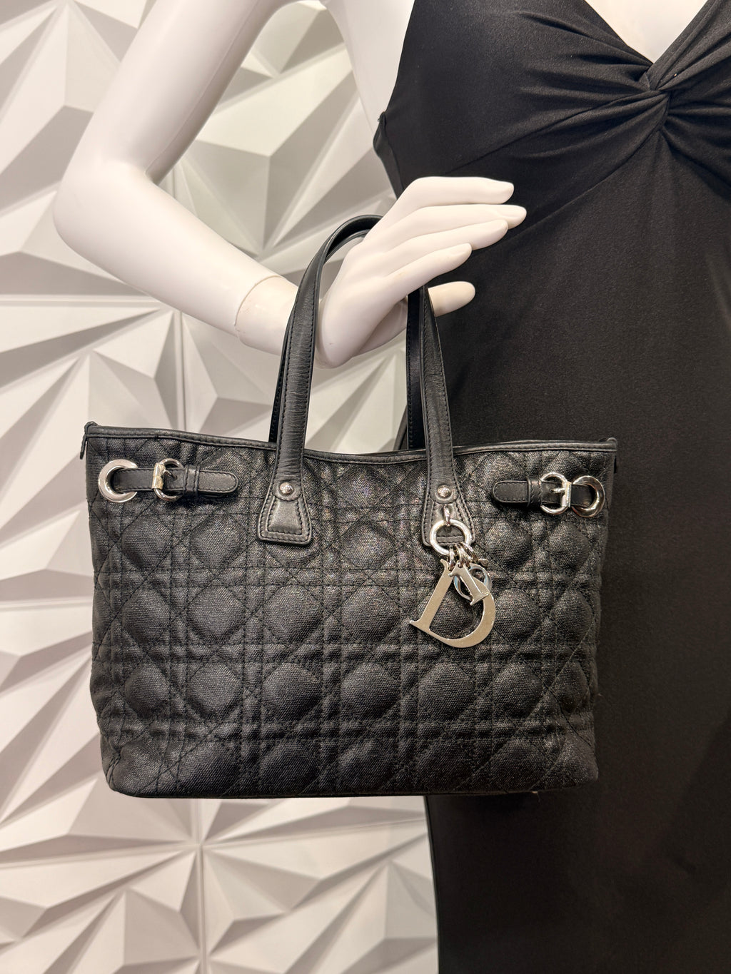 Dior Cannage Small Paranea Tote