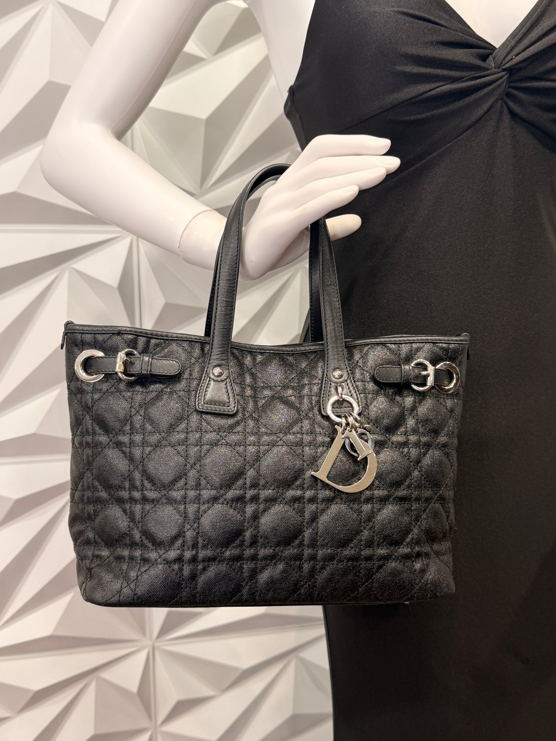 Dior Cannage Small Paranea Tote