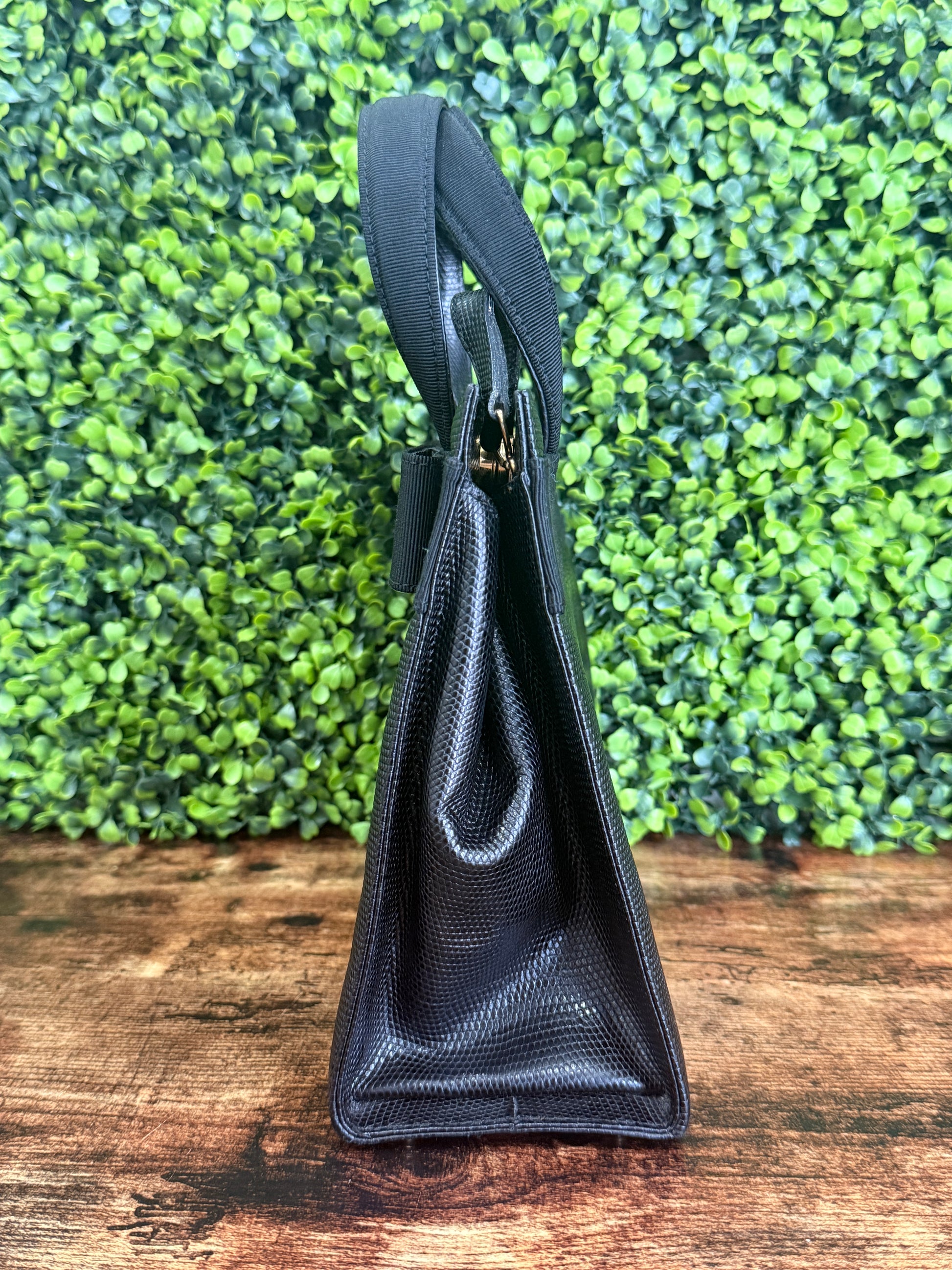 Salvatore Ferragamo Vara Bow Leather Handbag