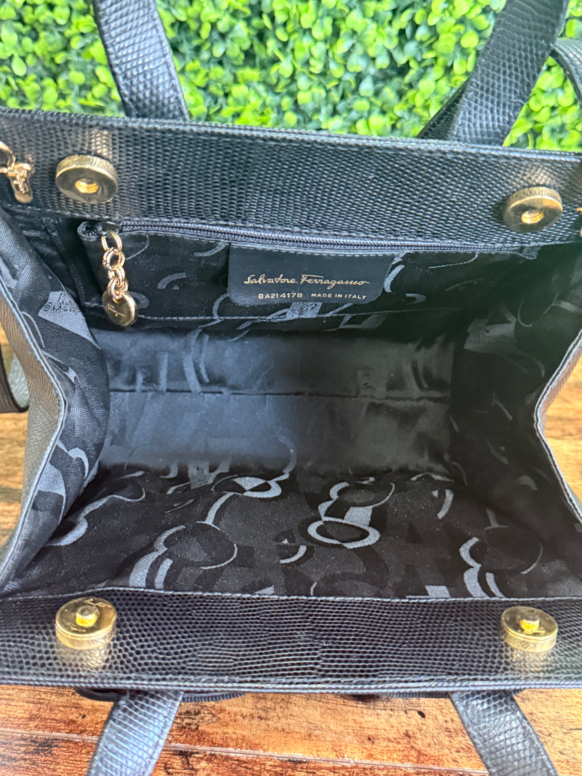Salvatore Ferragamo Vara Bow Leather Handbag