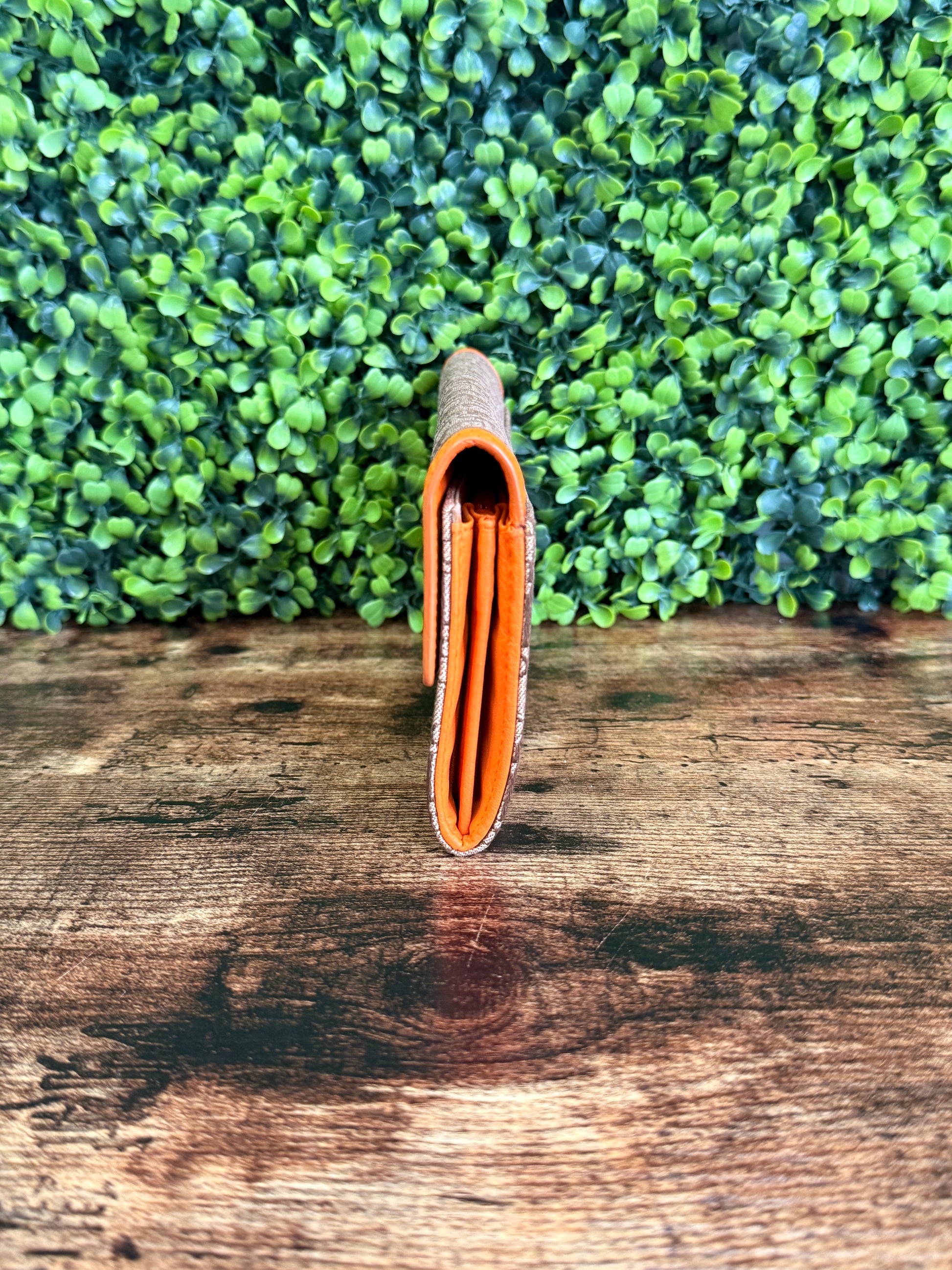Dior Orange/Beige Diorissimo Long Wallet