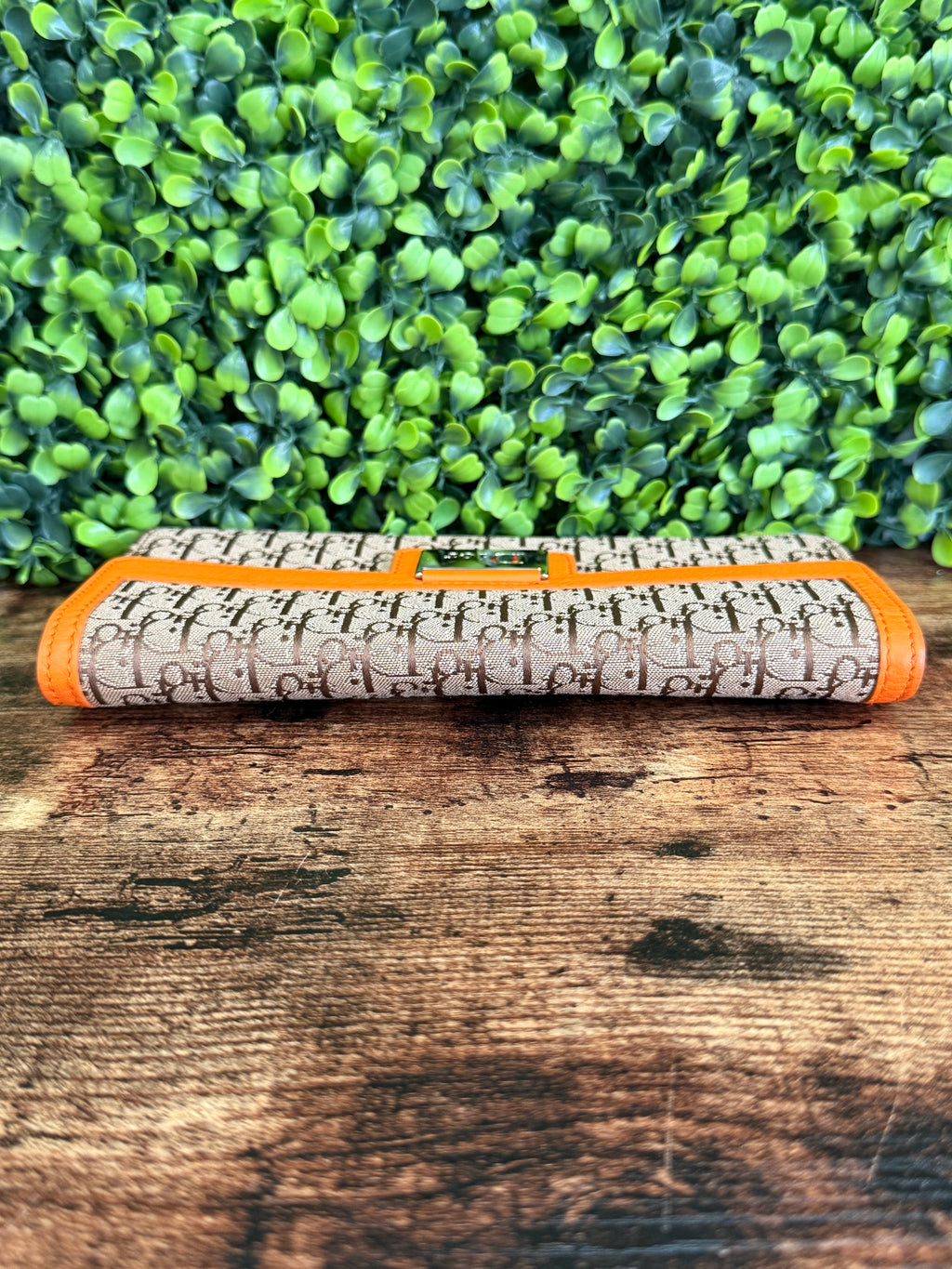 Dior Orange/Beige Diorissimo Long Wallet