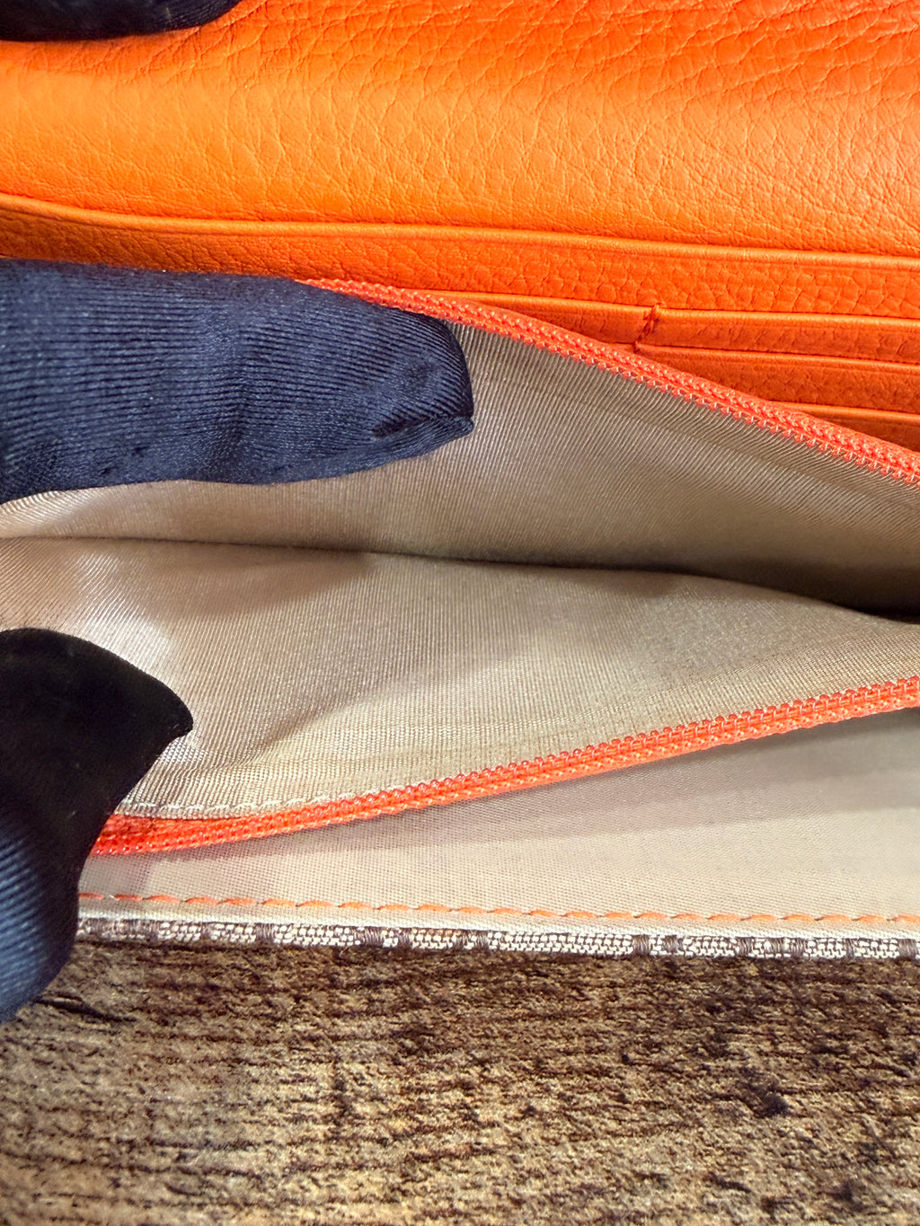 Dior Orange/Beige Diorissimo Long Wallet