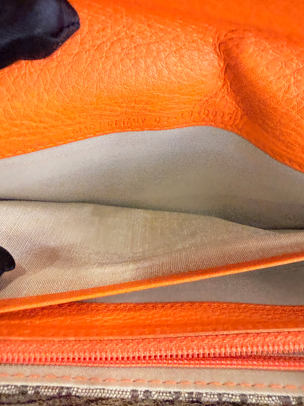 Dior Orange/Beige Diorissimo Long Wallet