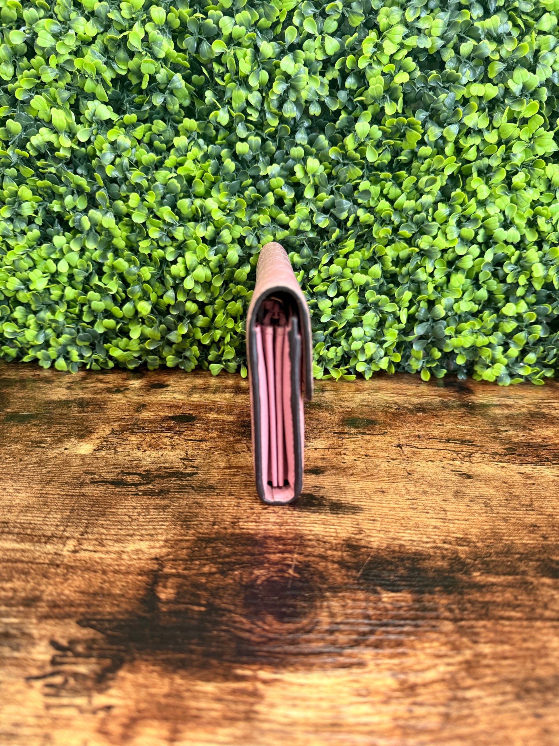 Gucci Pink Guccissima Icon Wallet