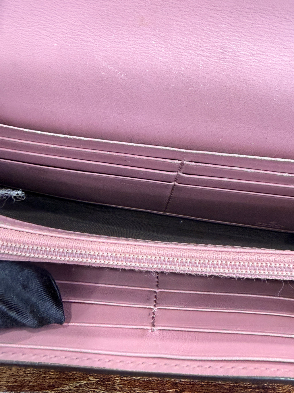 Gucci Pink Guccissima Icon Wallet
