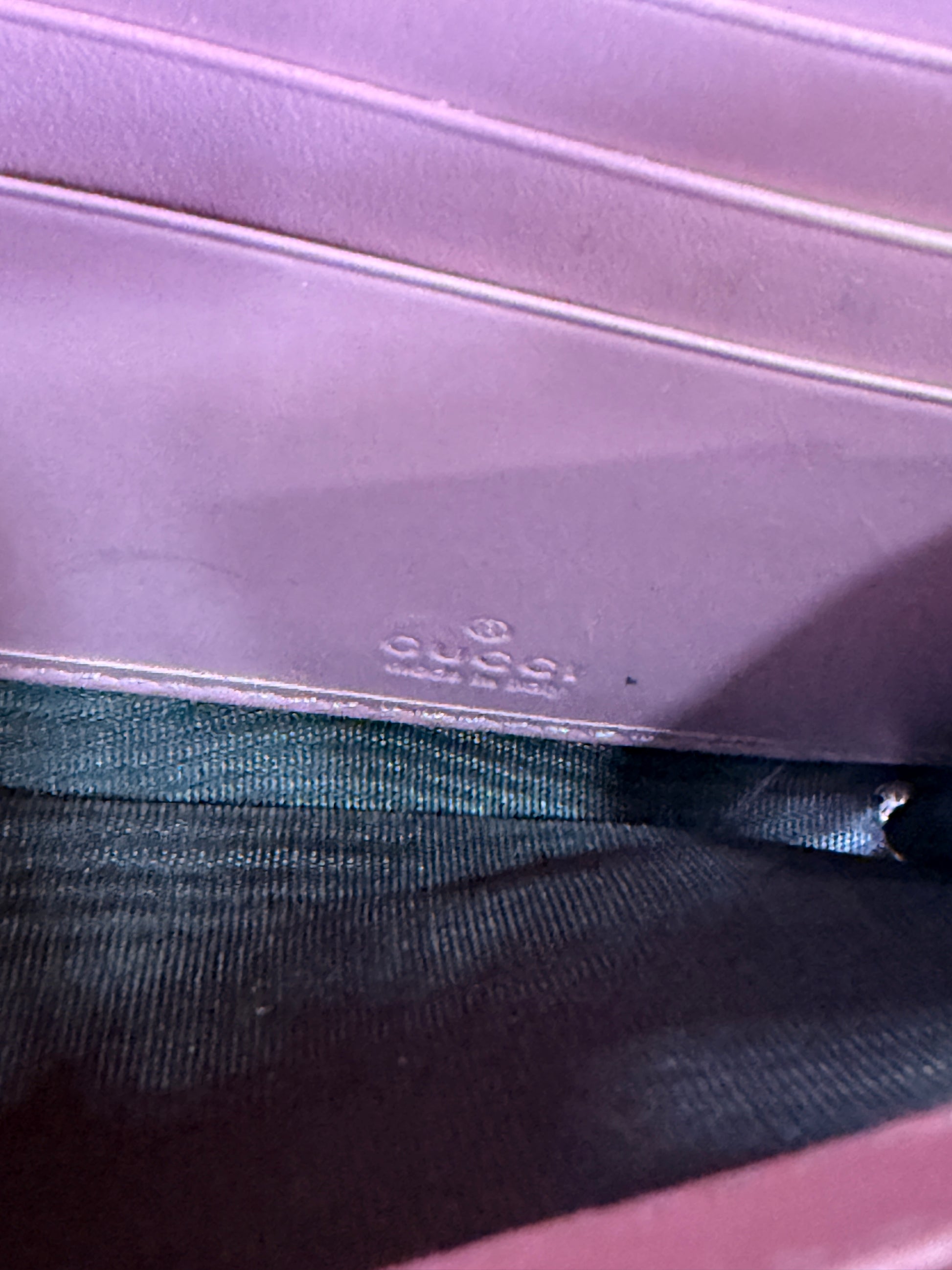 Gucci Pink Guccissima Icon Wallet