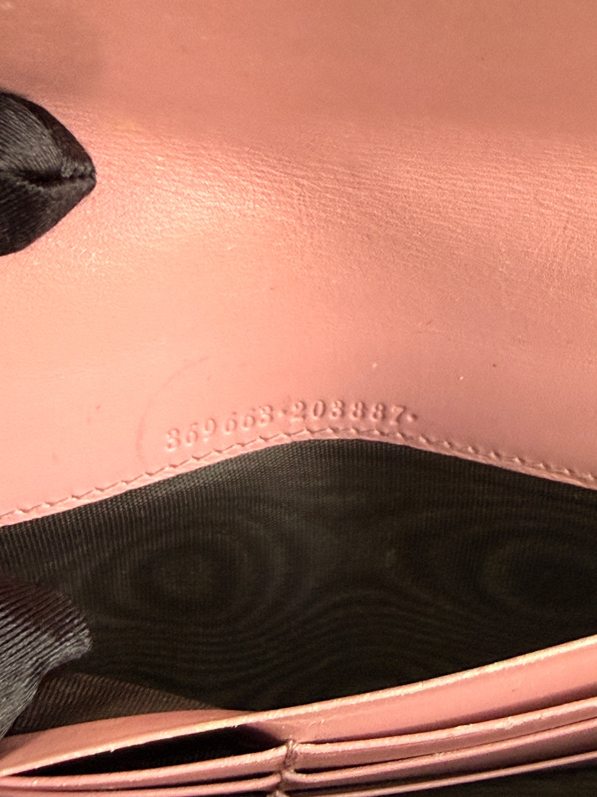 Gucci Pink Guccissima Icon Wallet