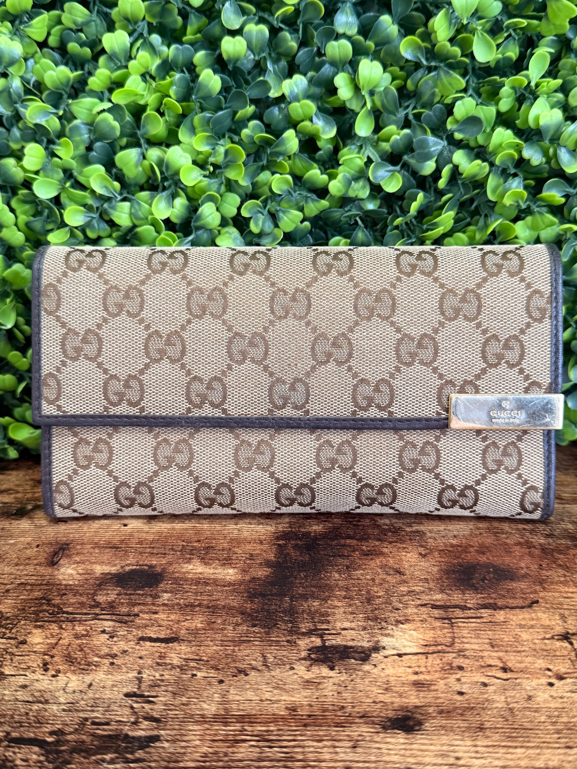 Gucci GG Canvas Long Wallet