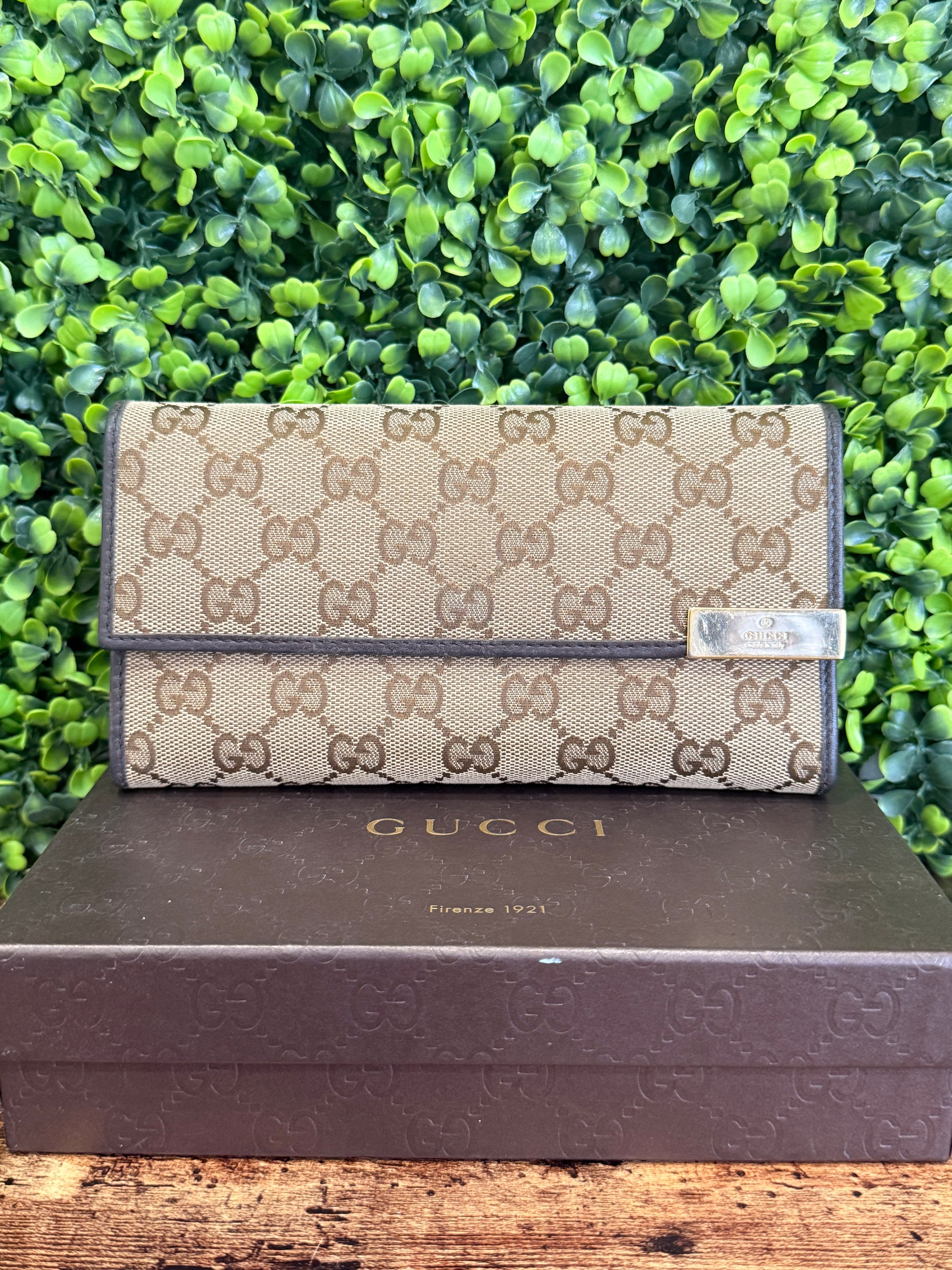 Gucci GG Canvas Long Wallet