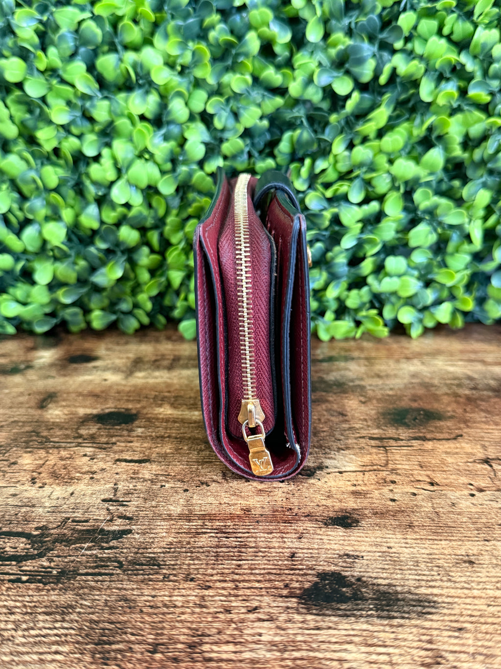 Louis Vuitton Juliette Bordeaux Wallet Damier Ebene
