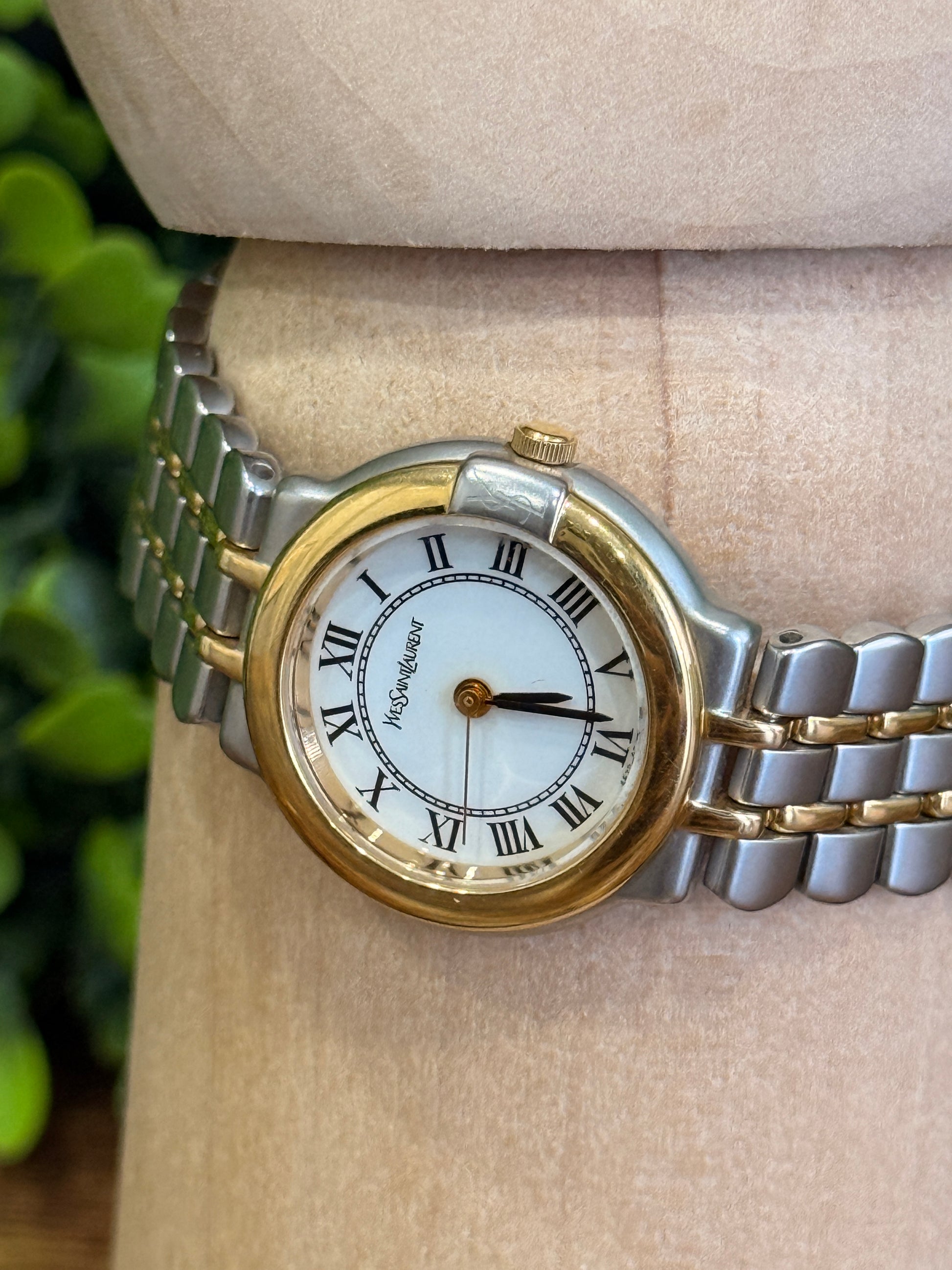 YSL Stainless Gold Watch Model 4630-E63735