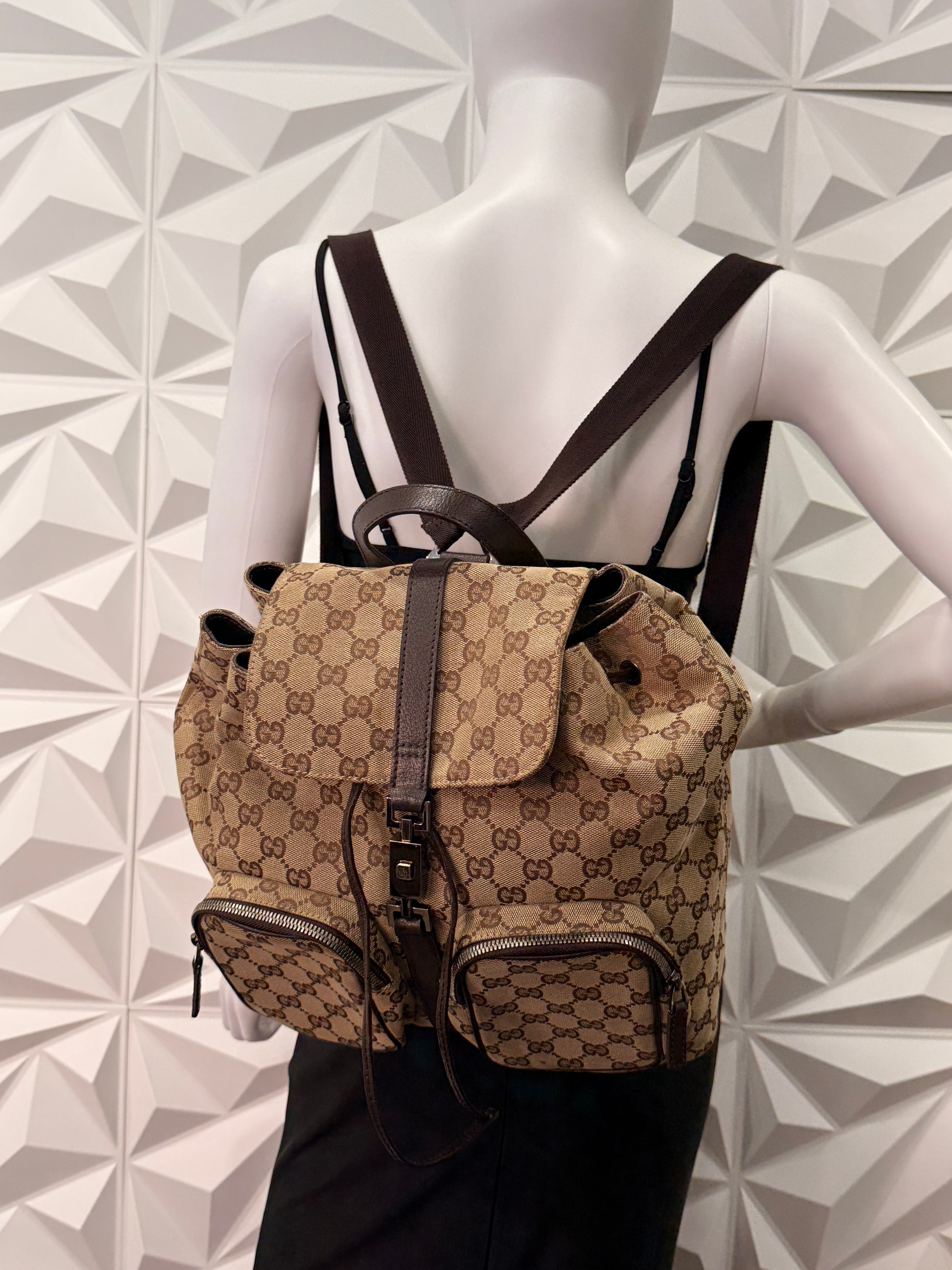 Gucci GG Canvas Jackie Backpack