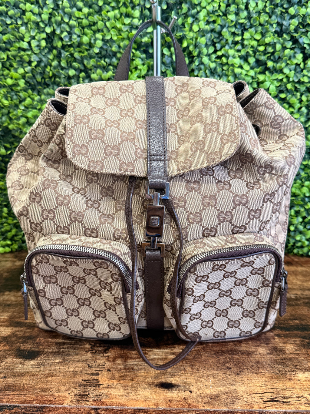 Gucci GG Canvas Jackie Backpack