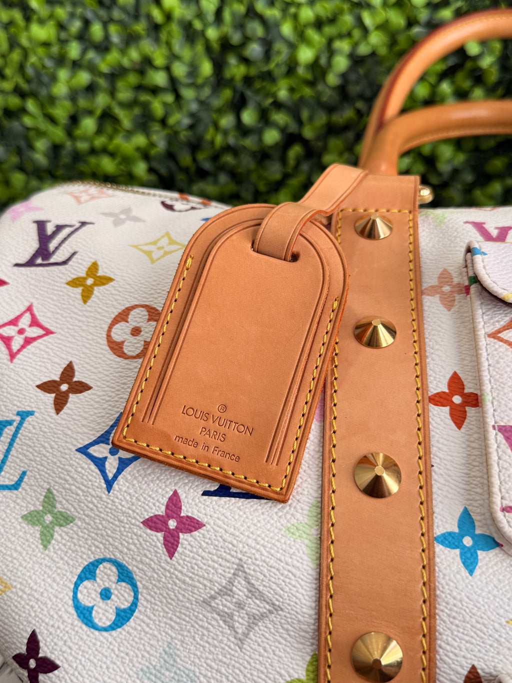 Louis Vuitton White Monogram Multicolor Keepall 45