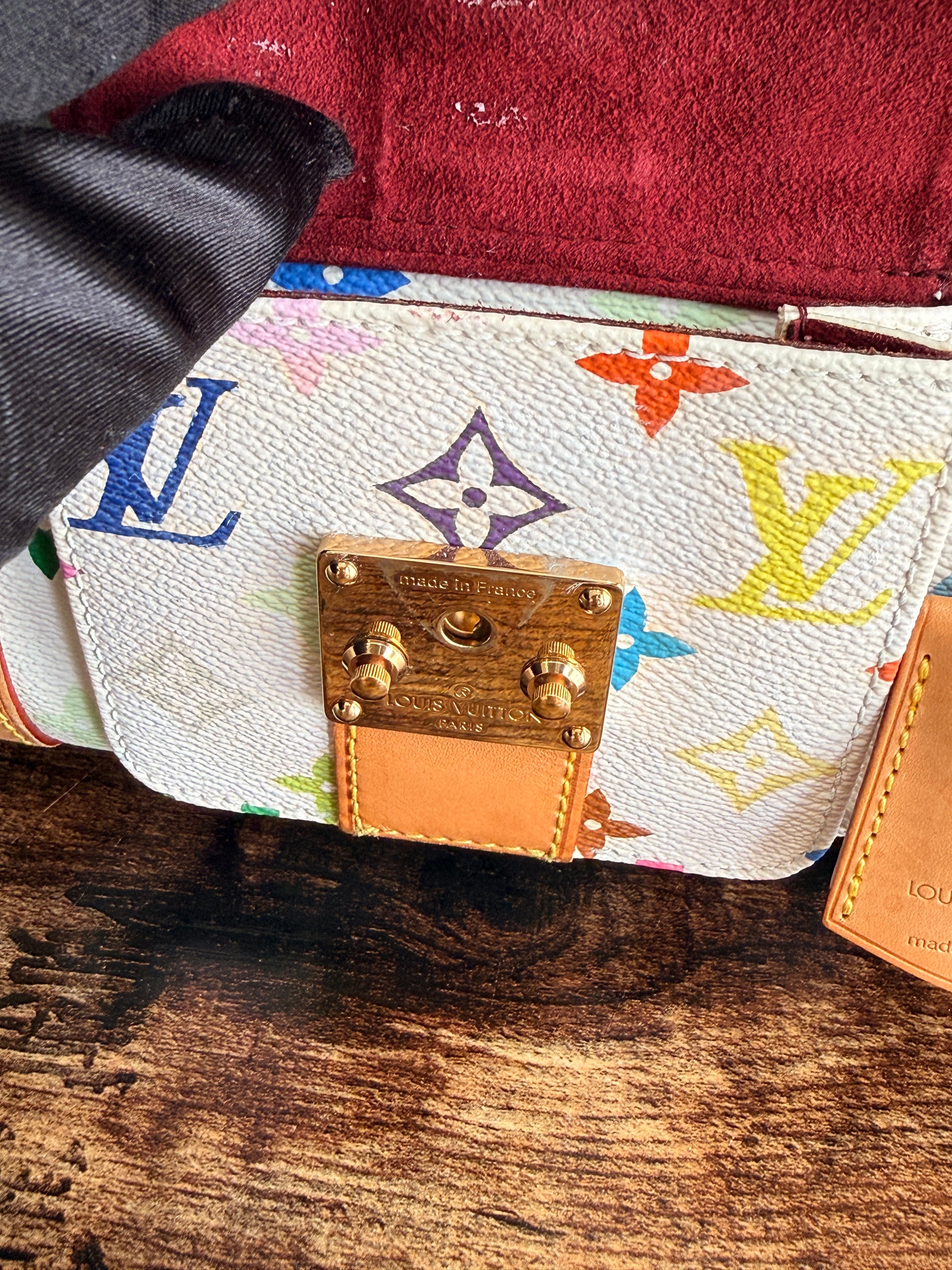 Louis Vuitton White Monogram Multicolor Keepall 45