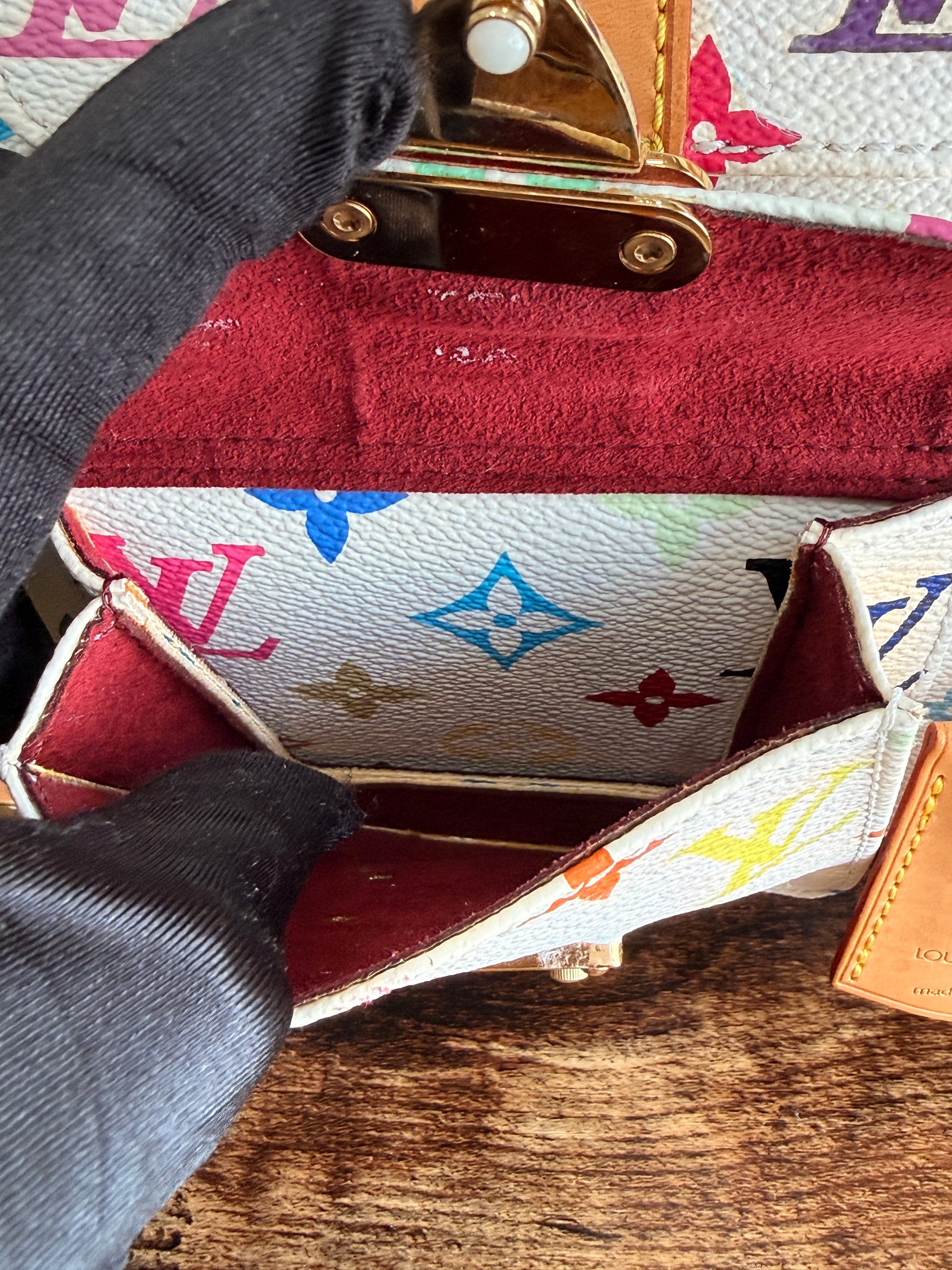 Louis Vuitton White Monogram Multicolor Keepall 45