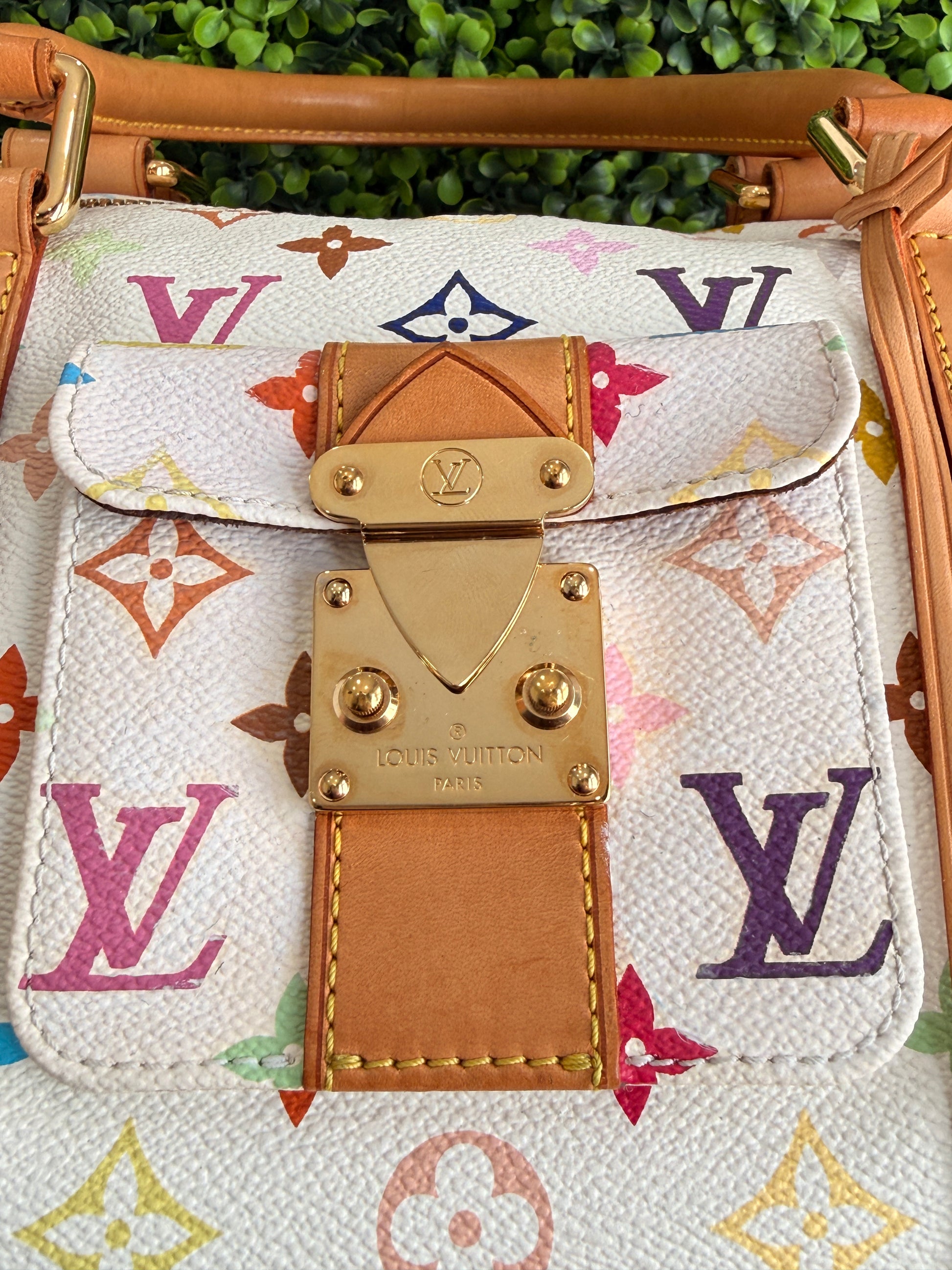 Louis Vuitton White Monogram Multicolor Keepall 45