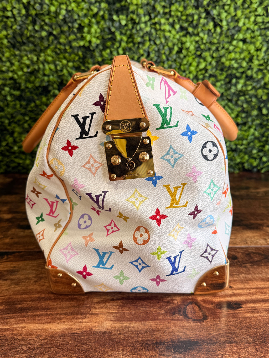 Louis Vuitton White Monogram Multicolor Keepall 45