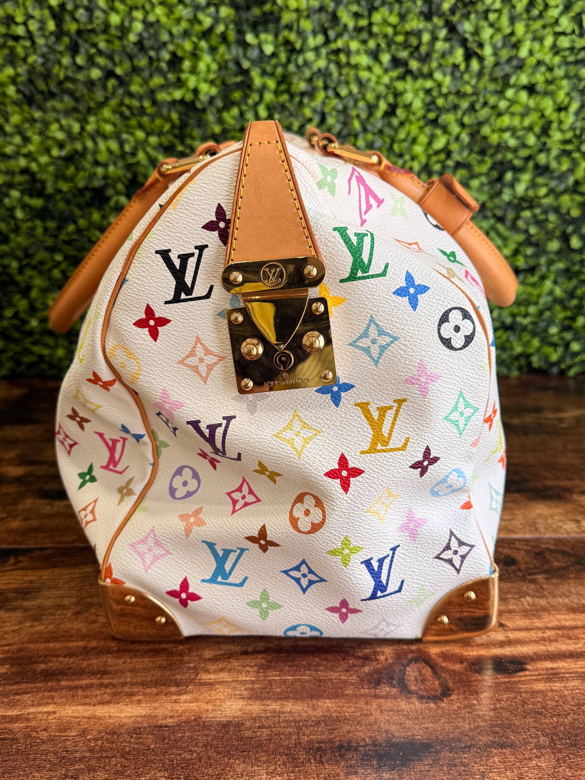 Louis Vuitton White Monogram Multicolor Keepall 45