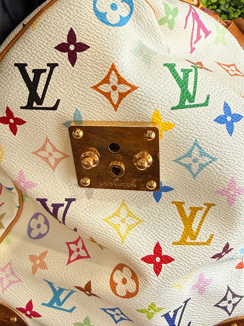 Louis Vuitton White Monogram Multicolor Keepall 45