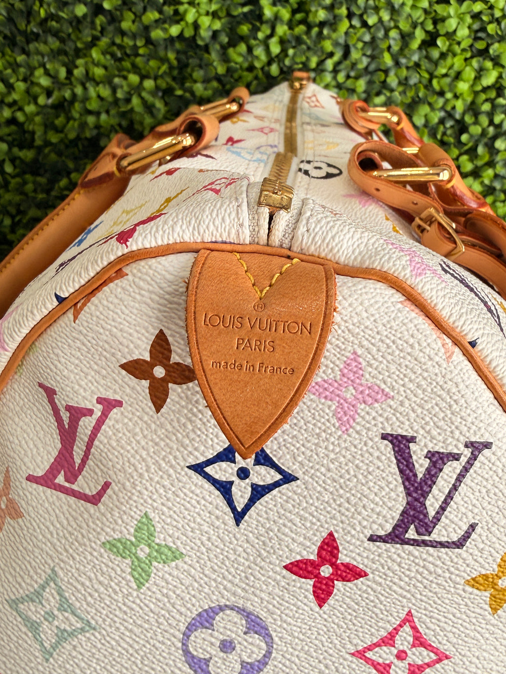 Louis Vuitton White Monogram Multicolor Keepall 45