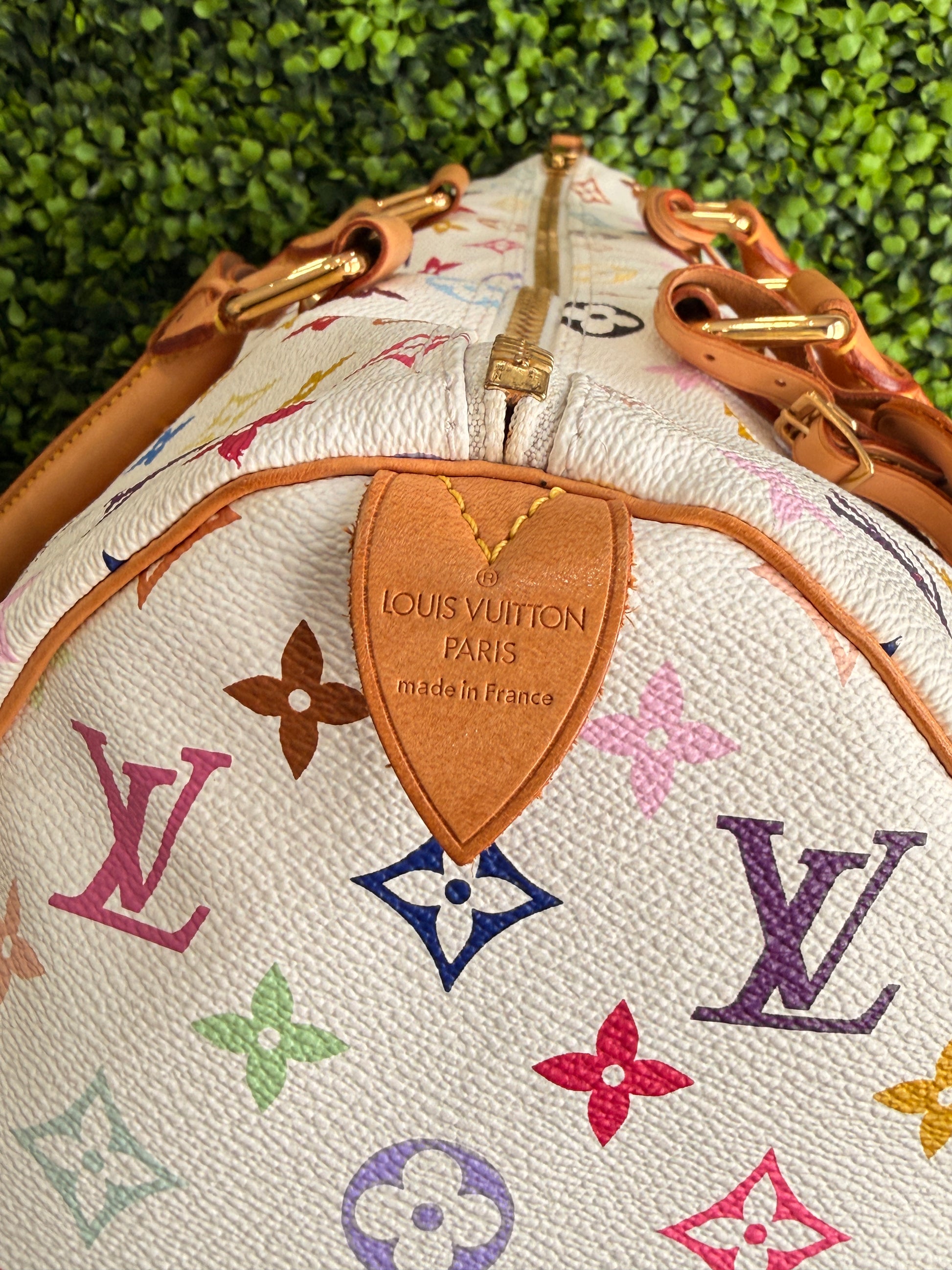 Louis Vuitton White Monogram Multicolor Keepall 45