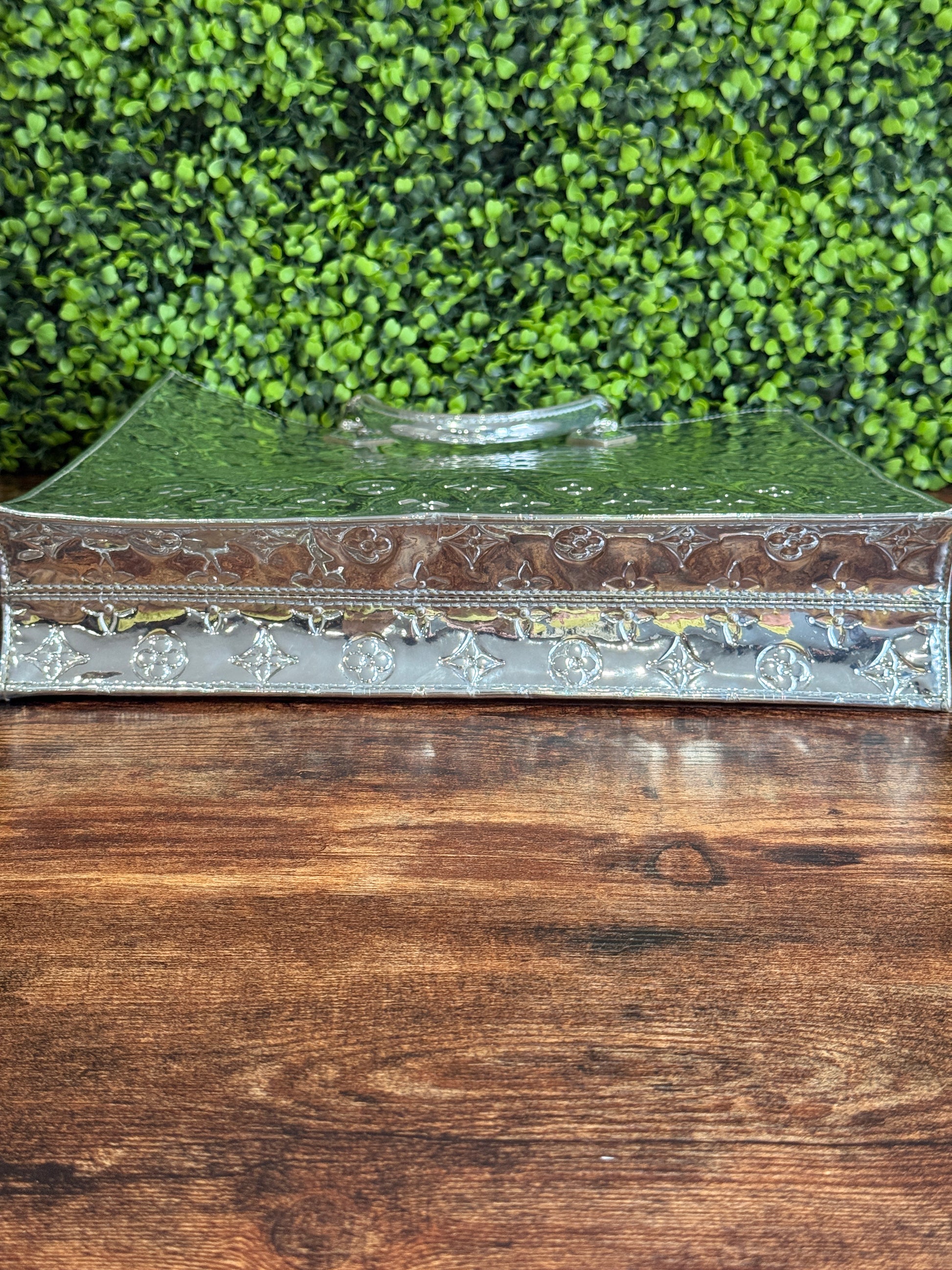 Louis Vuitton Sac Plat Vernis Mirror Silver