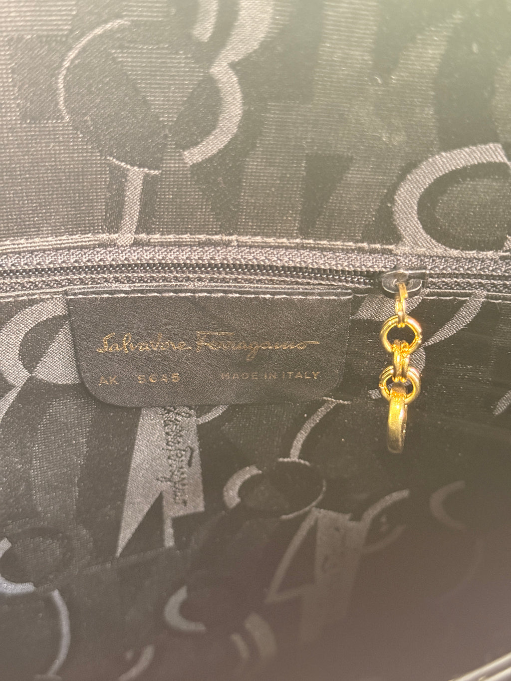 Salvatore Ferragamo Black Leather 2-way Bag